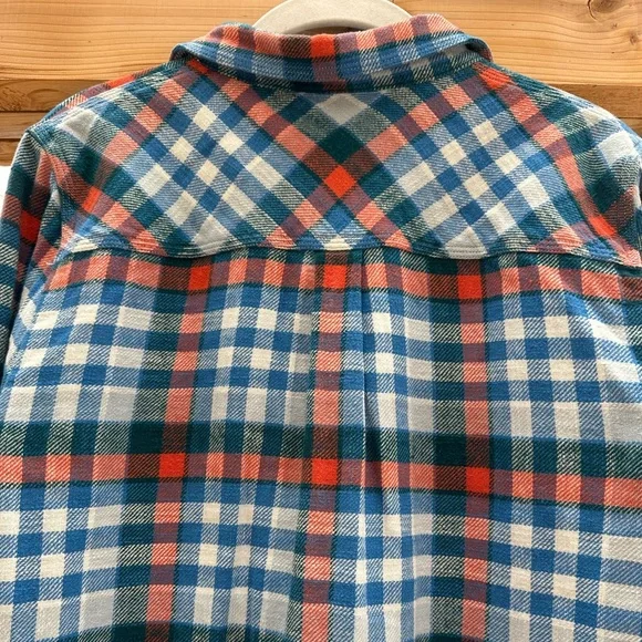 J. Crew Plaid Boyfriend Button Down Soft Flannel size 10 - Picture 7 of 15